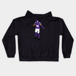 justin jefferson griddy Kids Hoodie